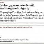 Werbung für Ehrendoktor